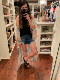 SALE! Put it in Print Kimono in Blush *Final Sale*