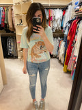 High Voltage Tour Tee in Mint