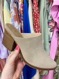 Sissy Suede Heeled Mules