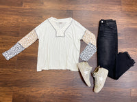 SALE! *BELLES & DOORBUSTER* Andi Color Block Top *Final Sale*