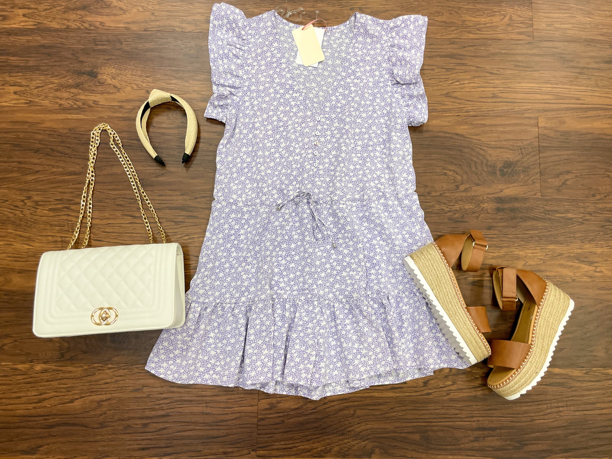 Amherst Romper in Lavender