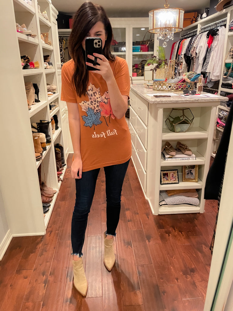 Fall Feels Leaves Tee