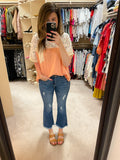 Risen Dayton Ankle Flare Jeans