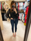 Finer Things Lace Top in Black