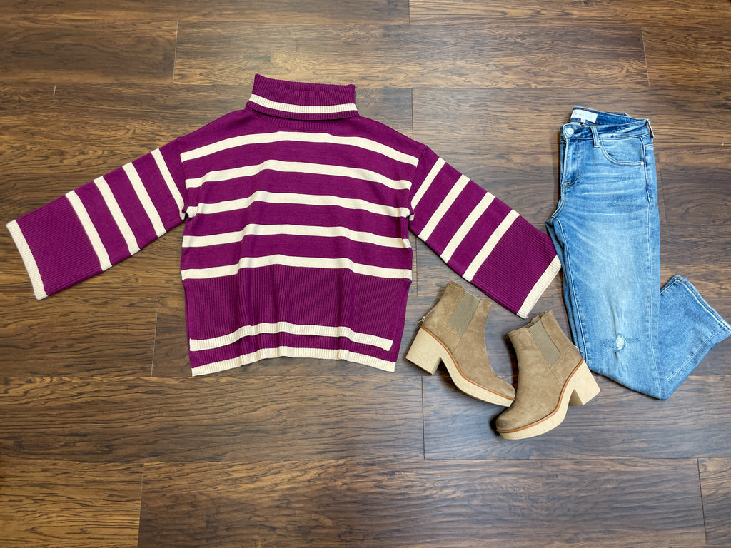 Mally Sweater in Plum
