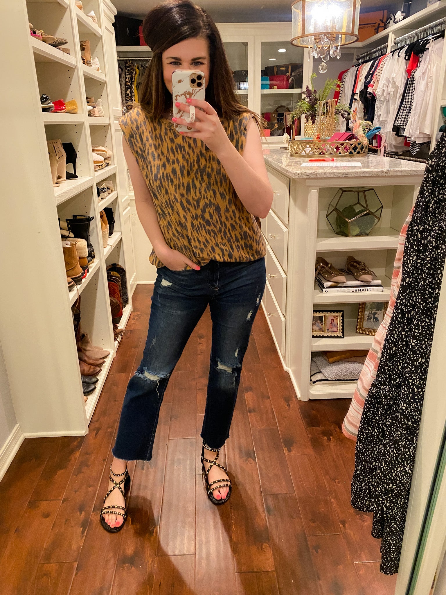 Mykonos Sandals in Black