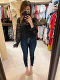 Finer Things Lace Top in Black