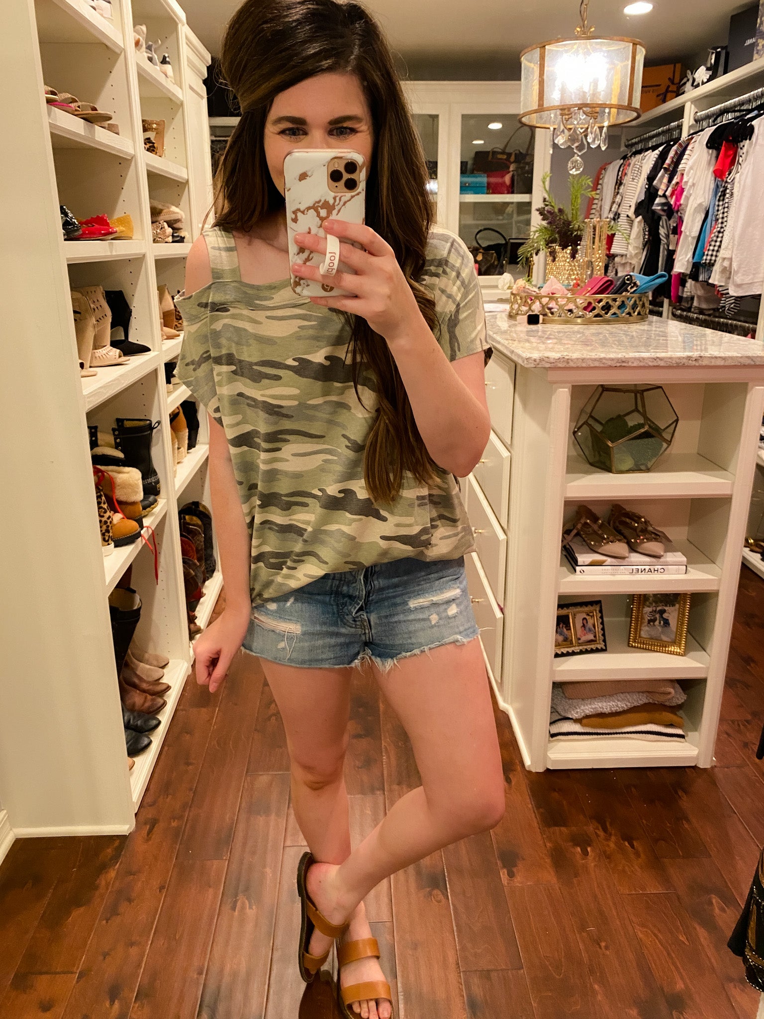 SALE! The Hunt is Over Camo Top in Army Green *Final Sale*