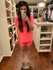 Ready, Set, Chic Tee in Neon Pink