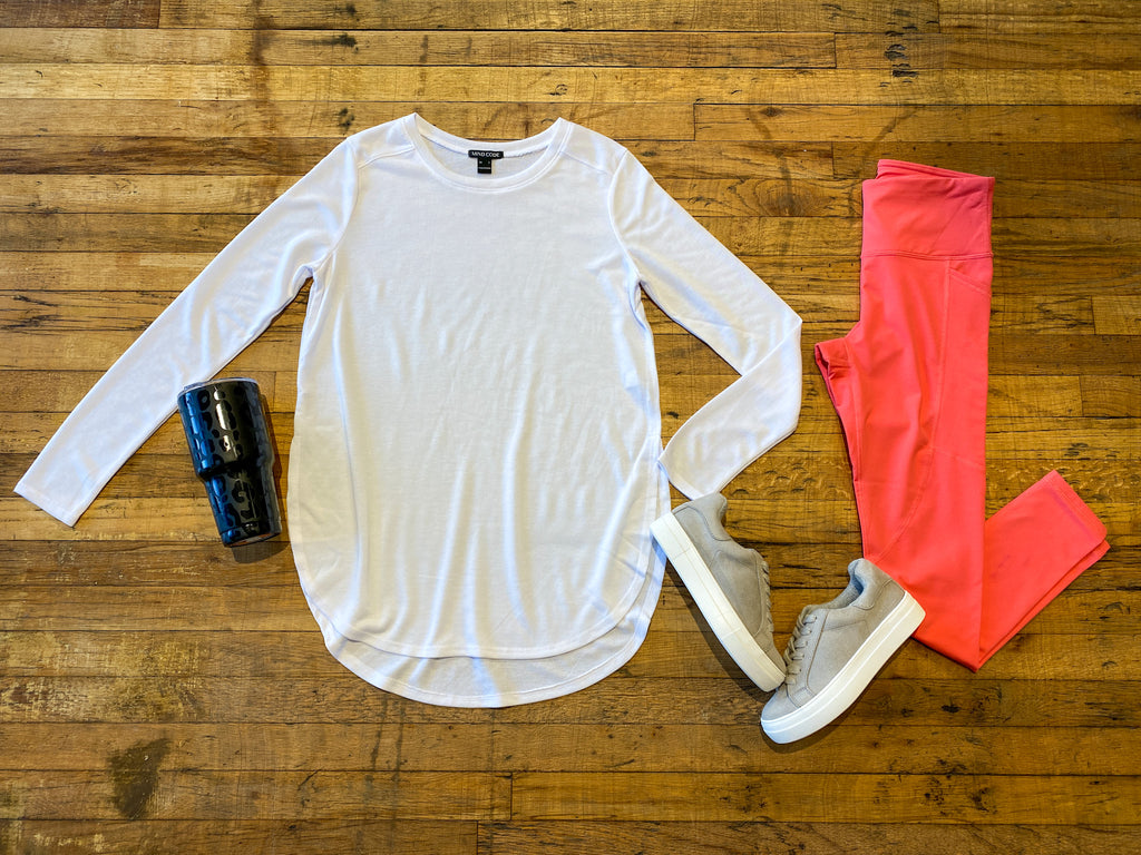 *BELLES & DOORBUSTER*  Mono B Meet Me at the Barre Top in White