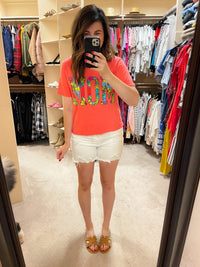 SALE! Tropical Mom Tee in Watermelon *Final Sale*