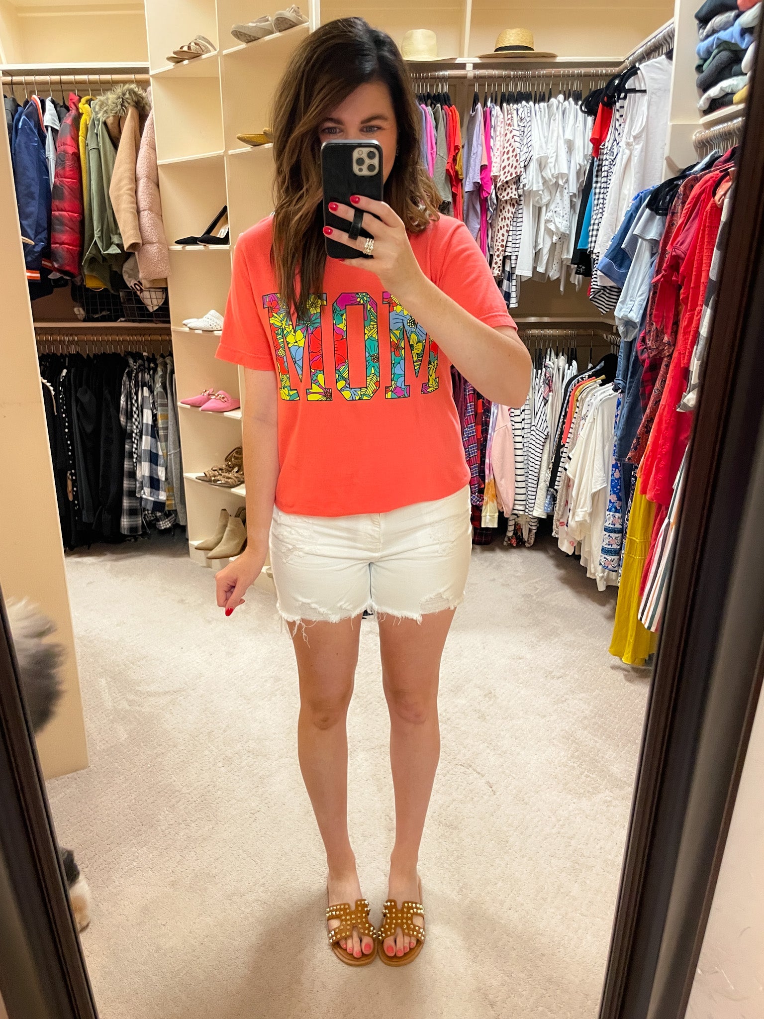 SALE! Tropical Mom Tee in Watermelon *Final Sale*