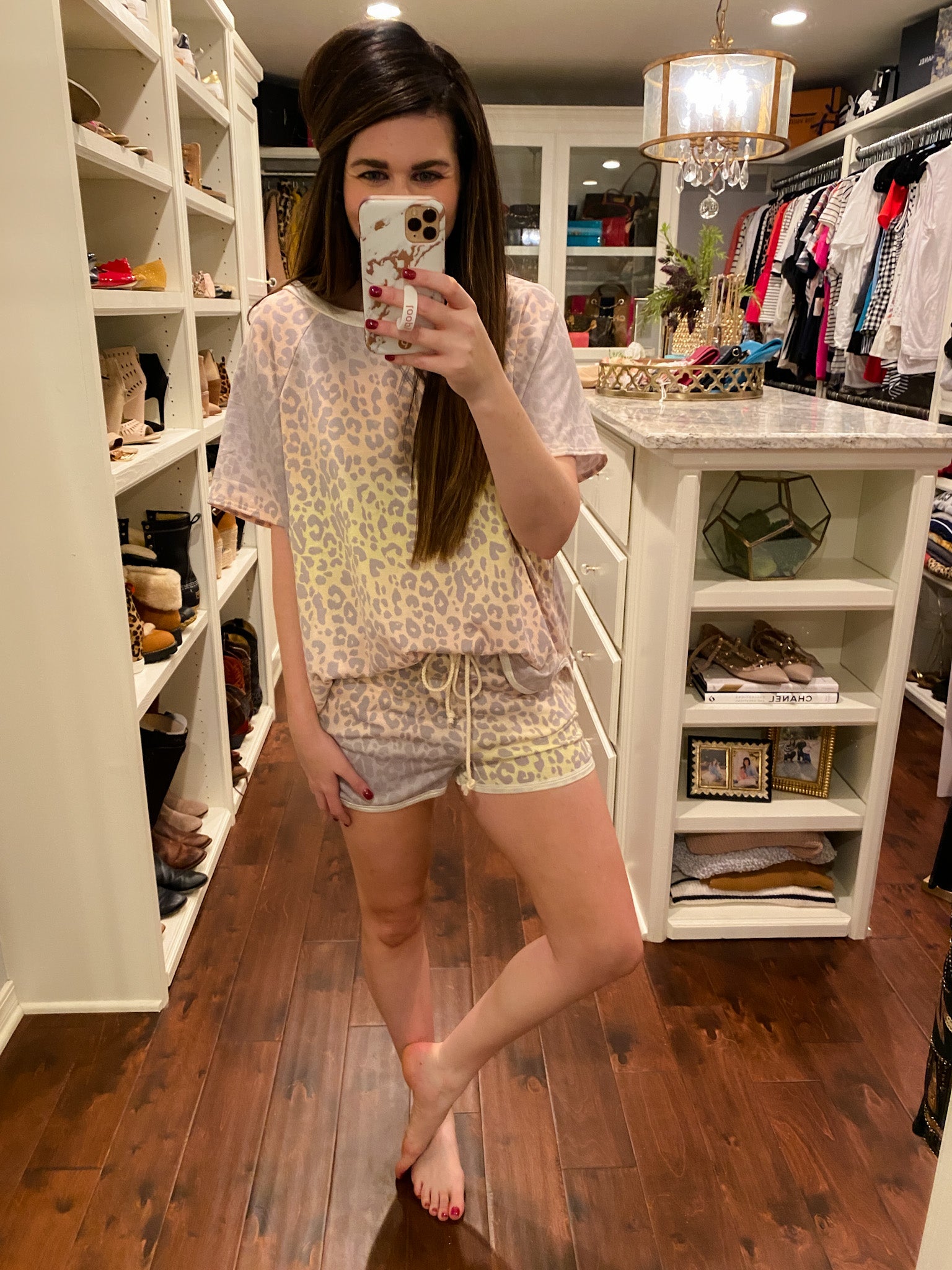 SALE! Sunset Ombre Leopard Shorts *Final Sale*