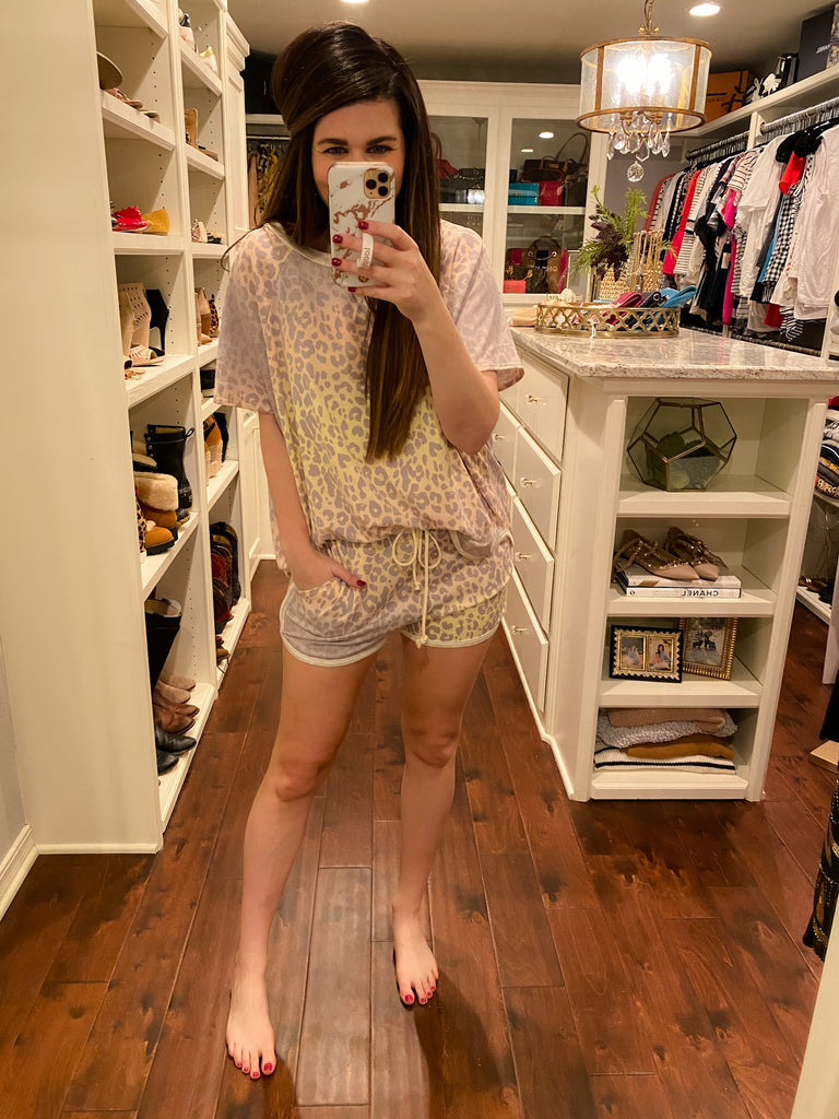 Sunset Ombre Leopard Top