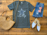 Cowboys Leopard Star Tee