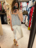 Sweet Blooms Top in Blue