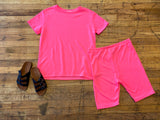 Ready, Set, Chic Tee in Neon Pink