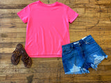 Ready, Set, Chic Tee in Neon Pink