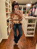 Get Out of Dodge Pearl Double Buckle Belt