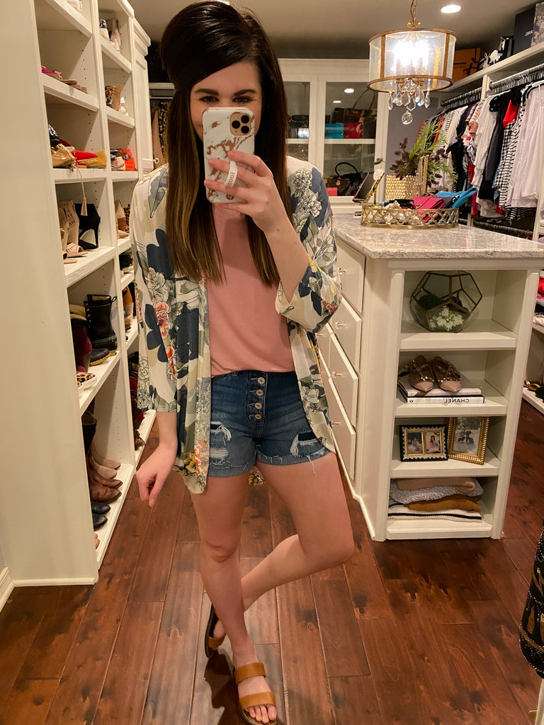 SALE! KanCan Ojai Button Front Shorts