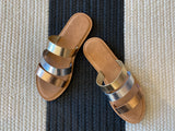 South Beach Metallic Sandals