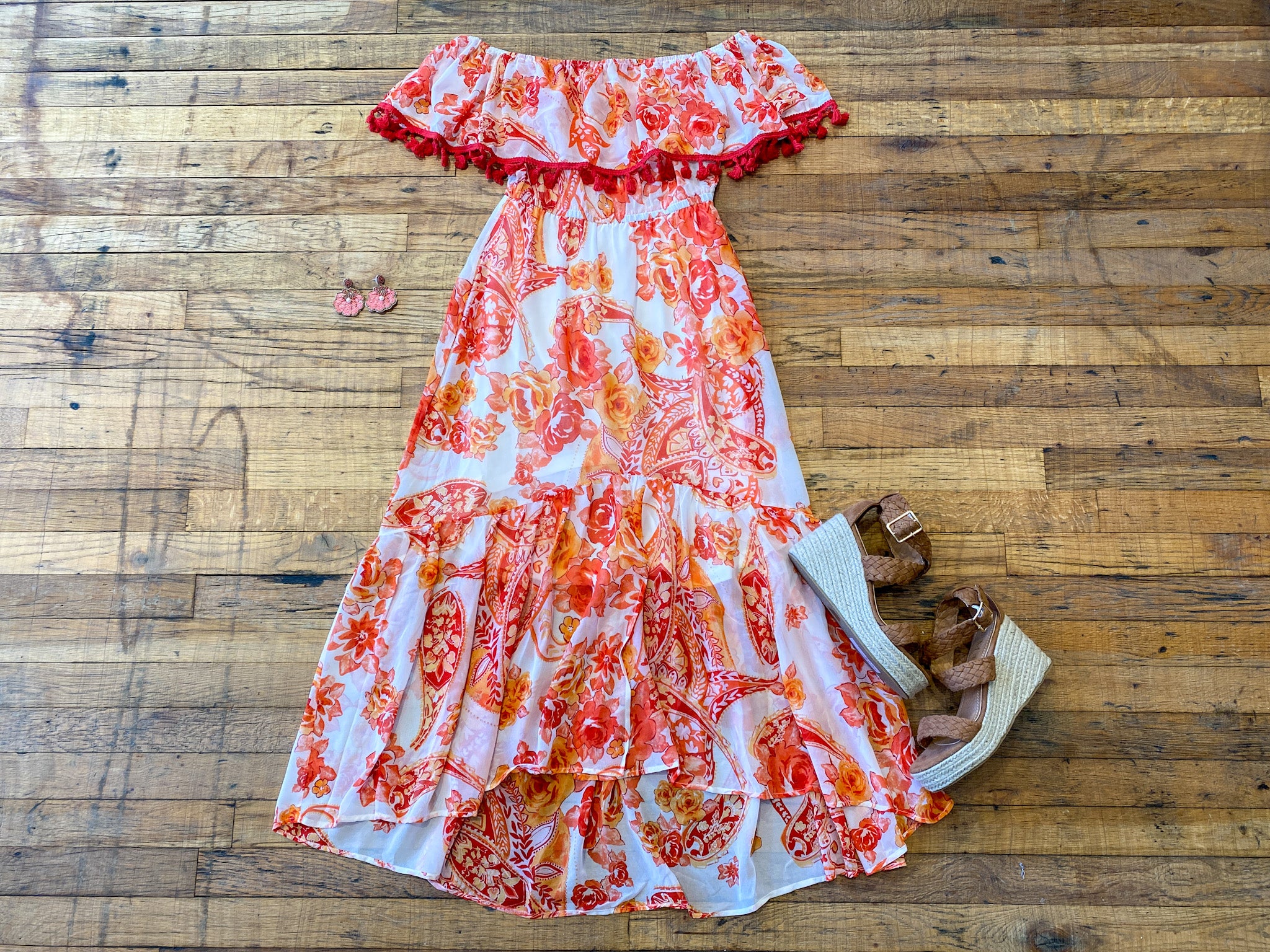 SALE! Love Island Maxi Dress in Red *Final Sale*