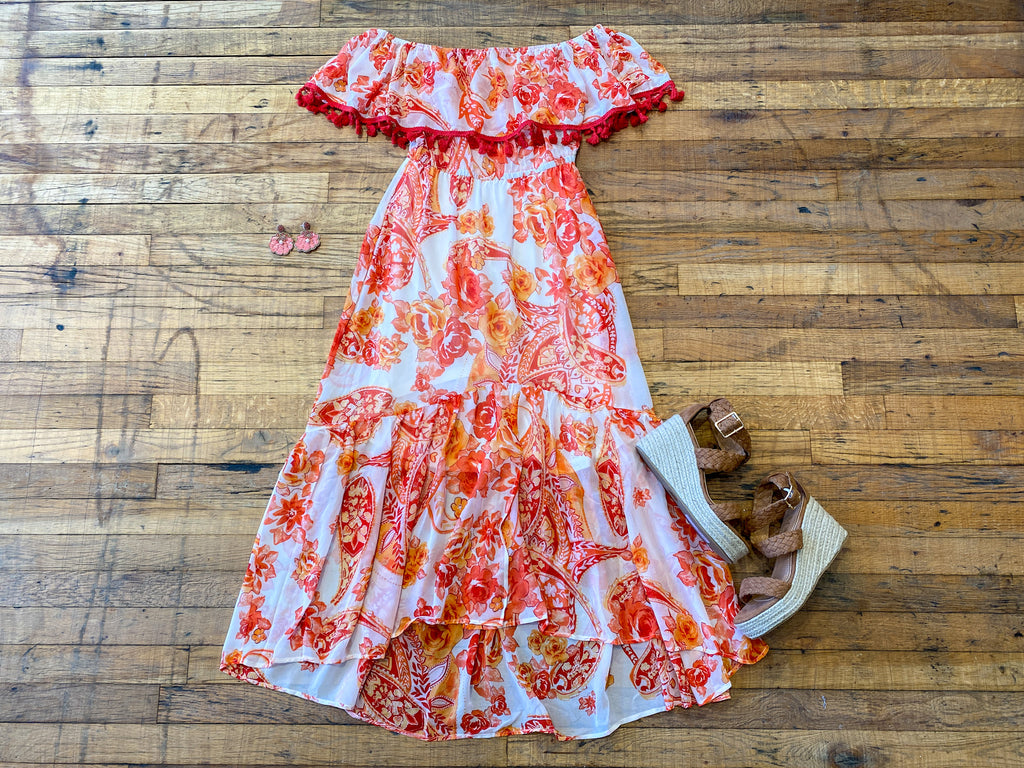 SALE! Love Island Maxi Dress in Red
