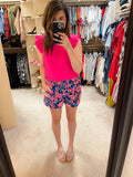 Holy Hibiscus Shorts in Royal