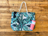 Palm Tree Tote in White