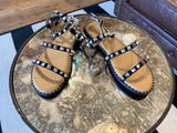 Ready to Travel Sandals in Black