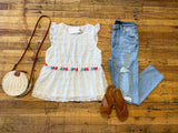 Atley Swiss Dot Top