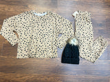 Spotted Snoozing Top in Taupe