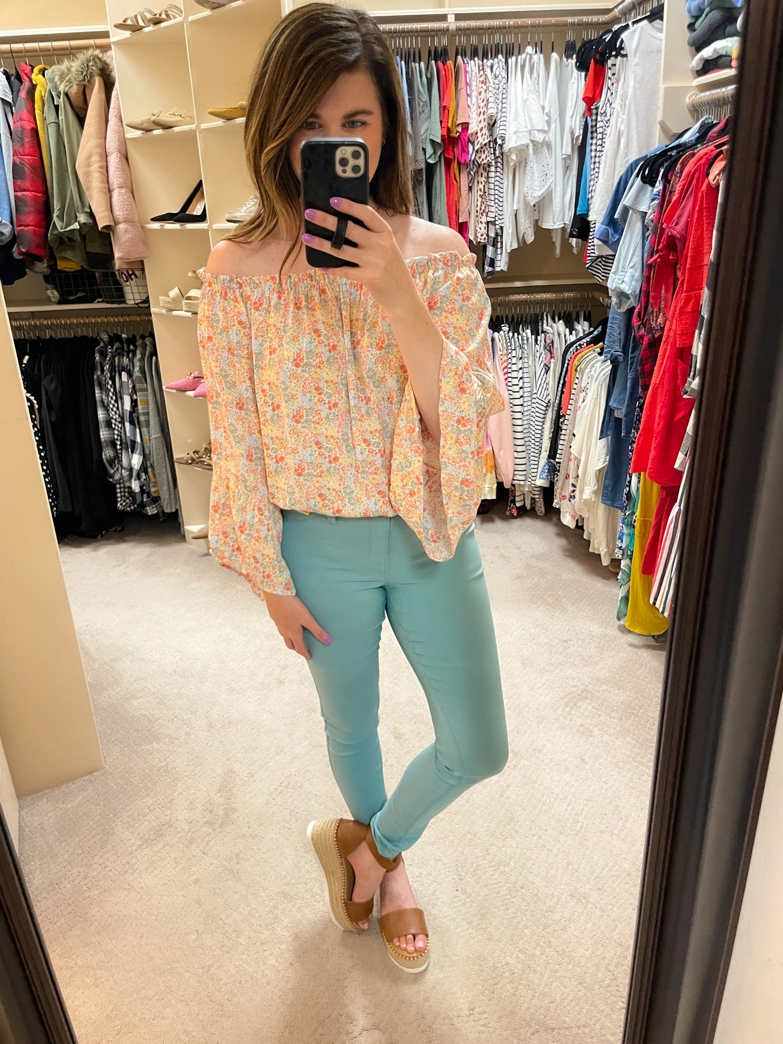 SALE! Brunch on Sunday Top in Orange *Final Sale*