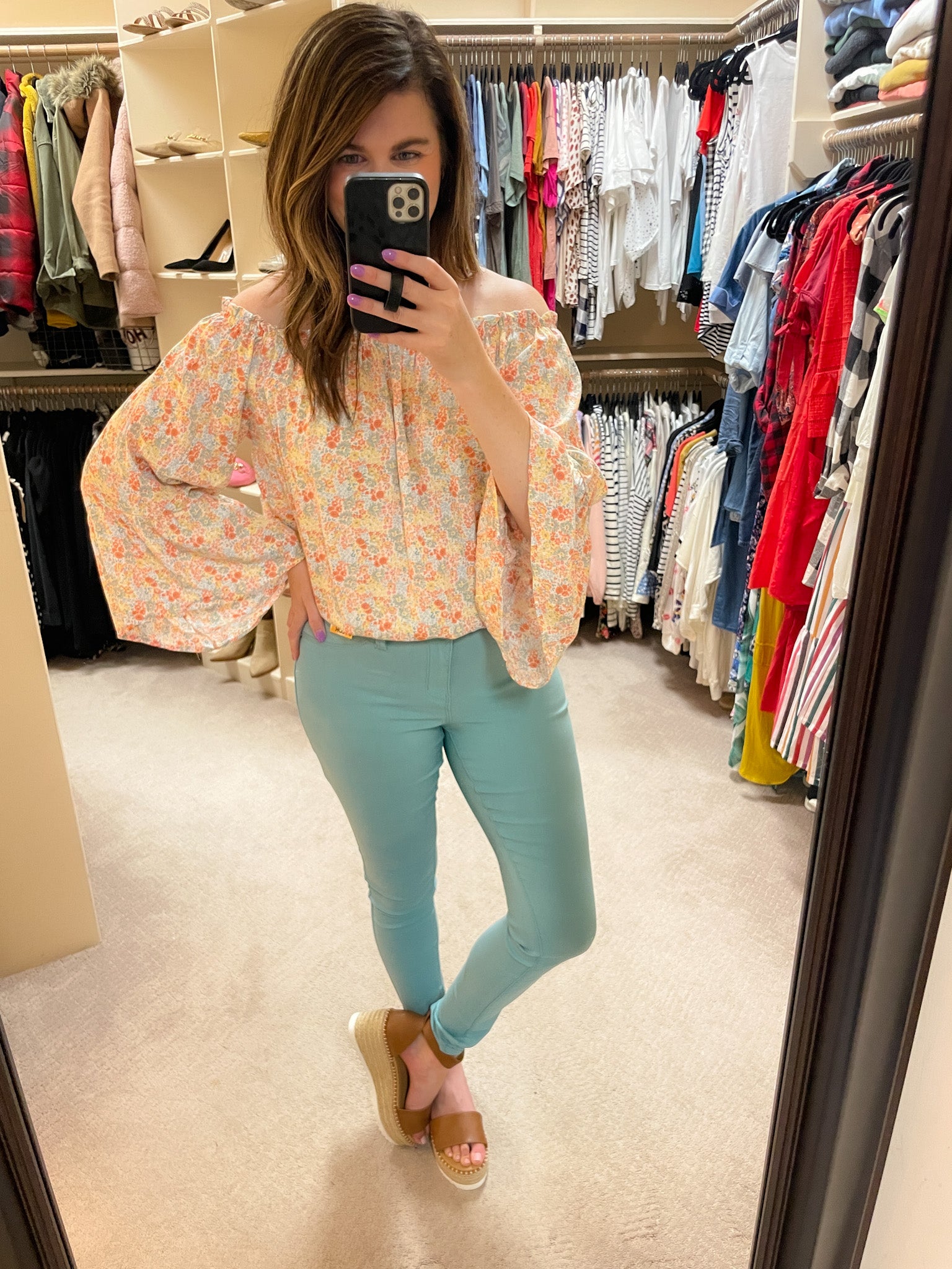 SALE! Brunch on Sunday Top in Orange *Final Sale*