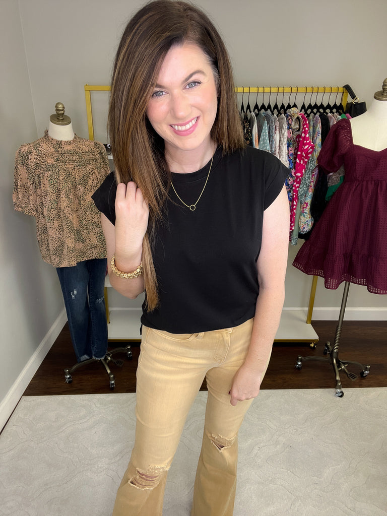 Put You First Top in Black