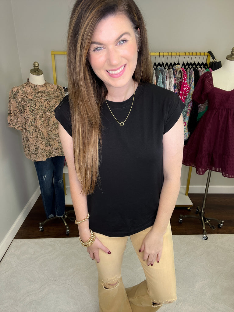 Put You First Top in Black