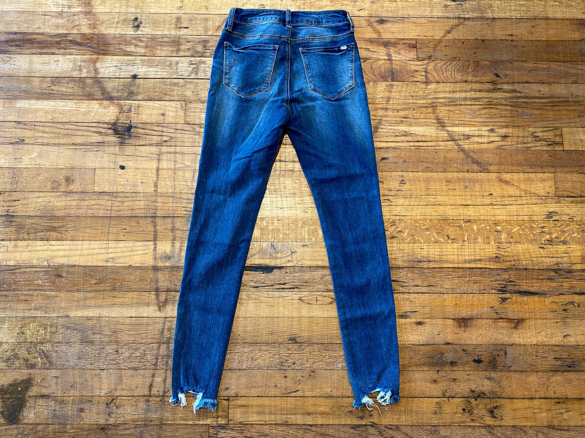 Edie Distressed Hem Jeans