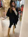 Upper East Side Belted Poncho Cardigan
