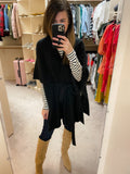 Upper East Side Belted Poncho Cardigan