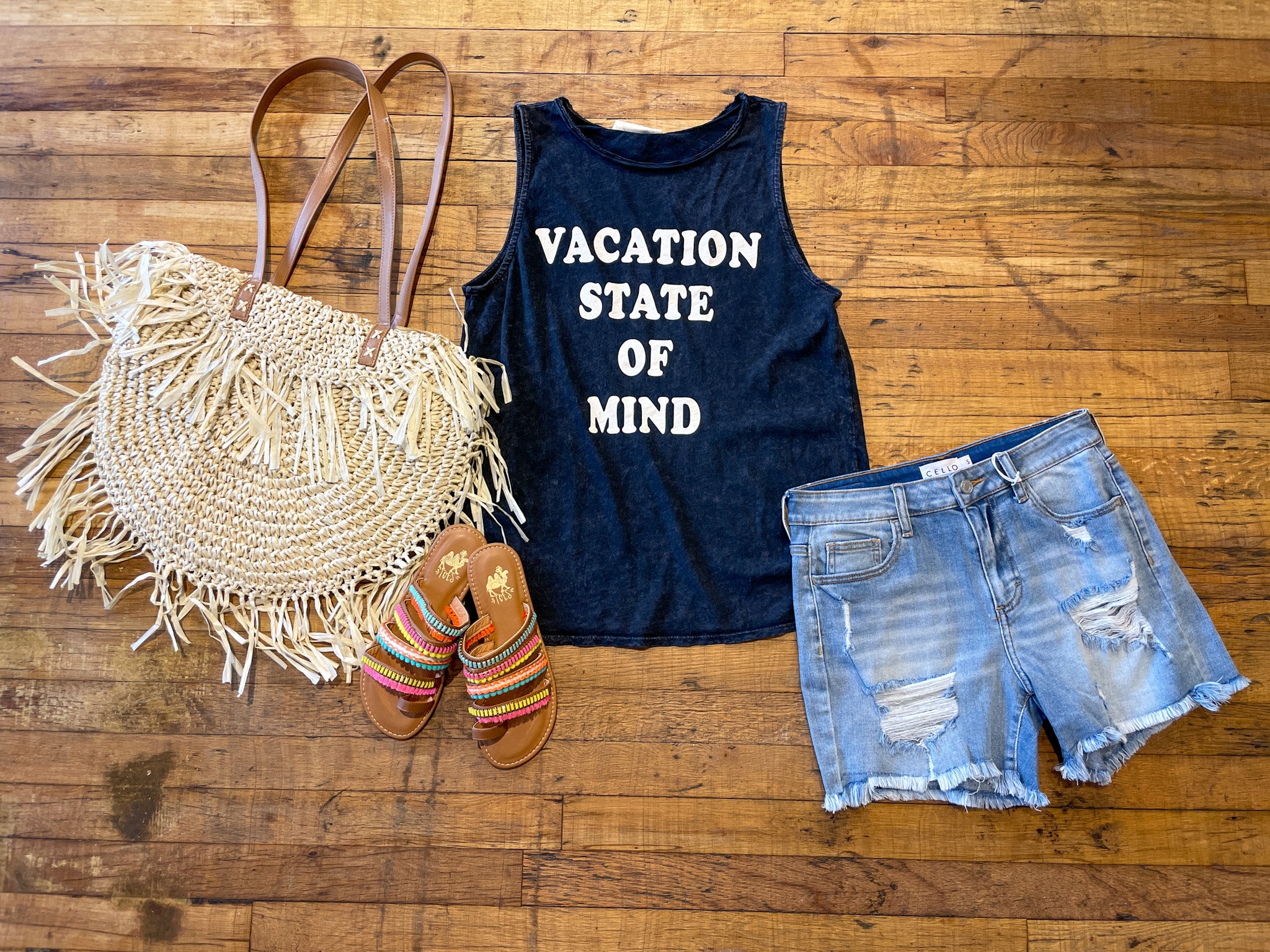 SALE! Vacation State of Mind Tank *Final Sale*