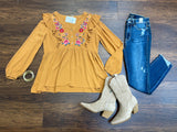 Just Be You Embroidered Top