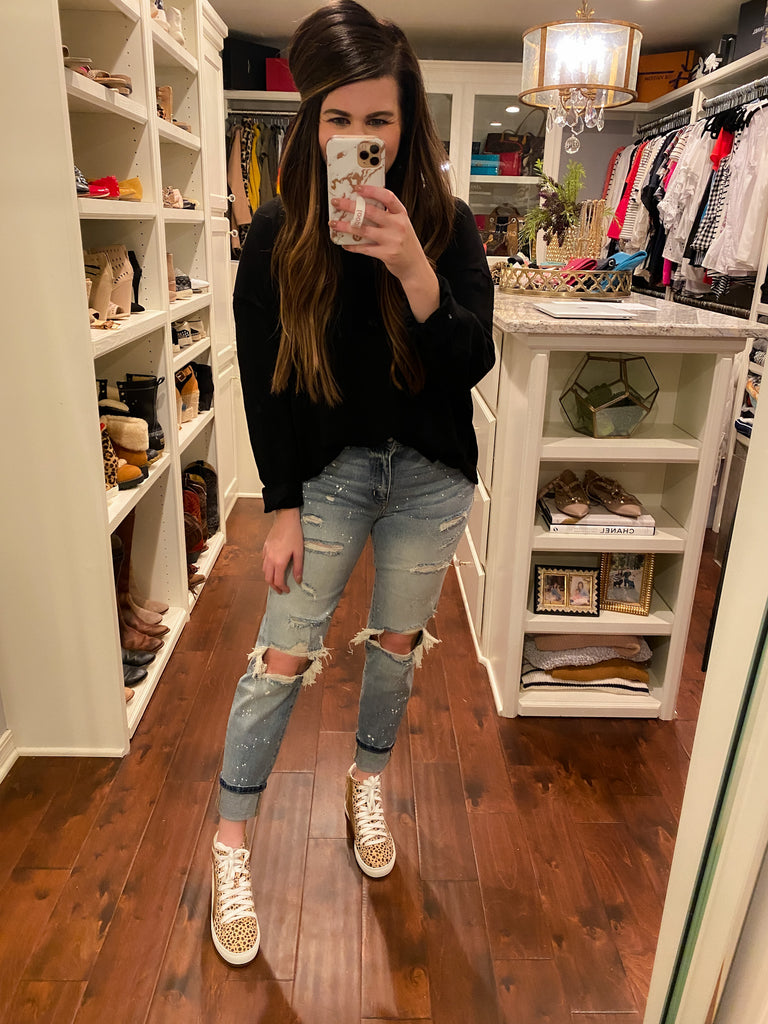 Lowell High Top Sneakers in Gold