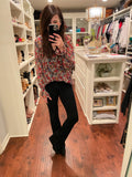 Cello Abba Black Flare Jeggings