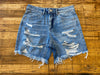 Cool Mom Distressed Shorts
