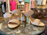 SALE! Meg Braided Heels in Nude
