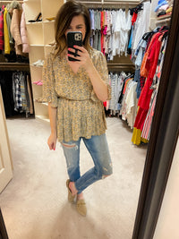SALE! Honey Honey Floral Crossover Top *Final Sale*