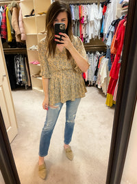 SALE! Honey Honey Floral Crossover Top *Final Sale*
