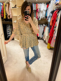 SALE! Honey Honey Floral Crossover Top *Final Sale*