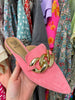 Fleur Mules in Pink