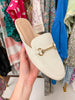 SALE! Shu Shop Tuli Mules in White
